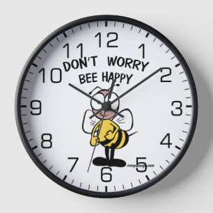 Horloge Don't Worry Bee Happy