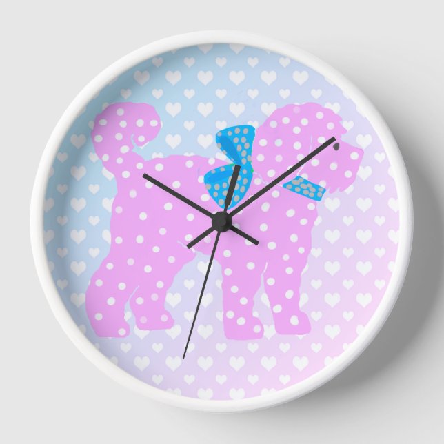 Horloge Doodle Chien bébé Jeune fille (Recto)