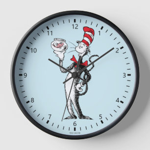 Horloge Dr Seuss   Chat dans le Casquette & Krinklebine