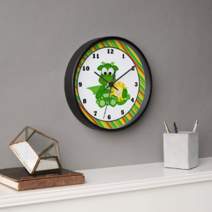 Horloge Dragon fantasy wall clock