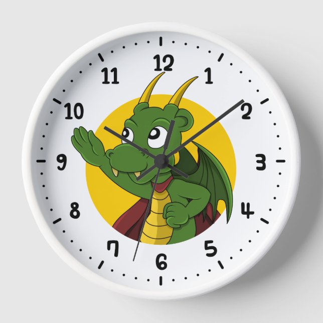 Horloge Dragon vert (Recto)