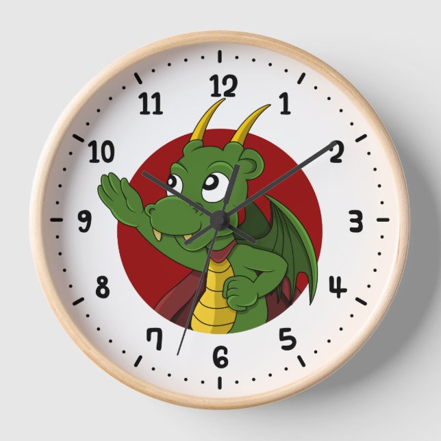 Horloge Dragon vert (Recto)