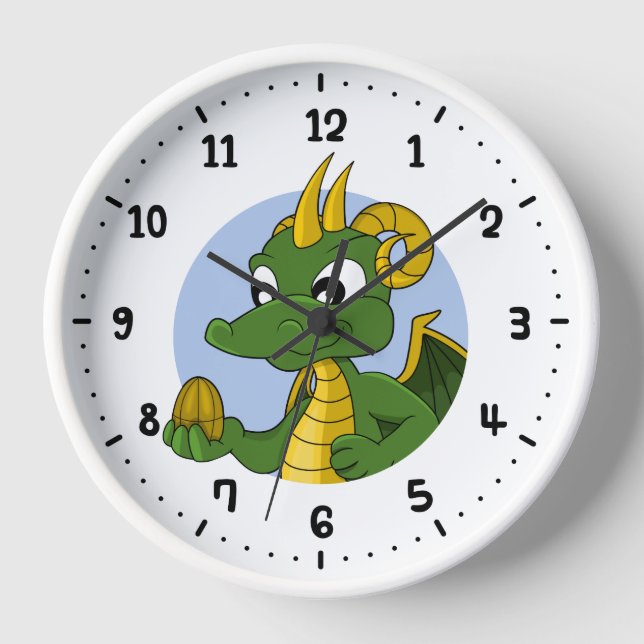 Horloge Dragon vert (Recto)