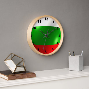 Horloge Drapeau bulgare