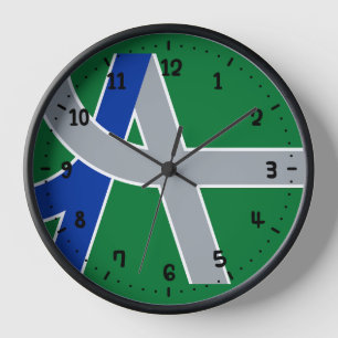 Horloge Drapeau d'Albany, Oregon