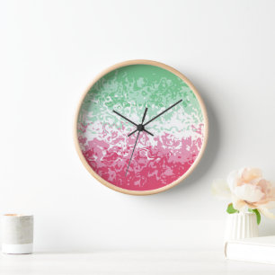 Horloge Drapeau de fierté abrosexuel abstrait groovy psych