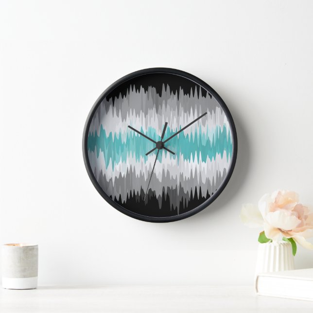 Horloge Drapeau de fierté Libramasculin Bohème Funky Ondul (Maison)