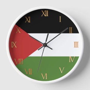 Horloge Drapeau de Palestine