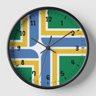 Horloge Drapeau de Portland, Oregon