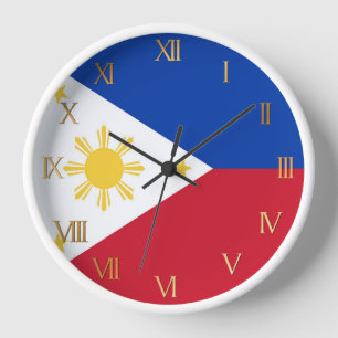 Horloge drapeau des Philippines