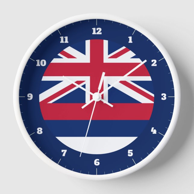 HORLOGE DRAPEAU D'ÉTAT HAWAII (Recto)