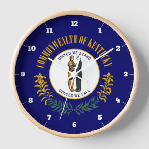 HORLOGE DRAPEAU D'ÉTAT KENTUCKY