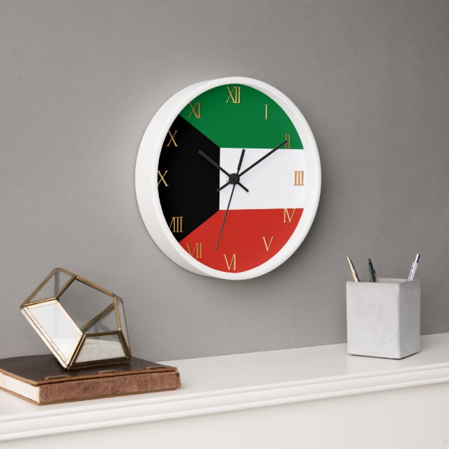 Horloge Drapeau du Koweït (Bureau)