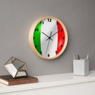 Horloge Drapeau italien