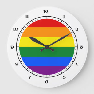 Horloge drapeau LGBT