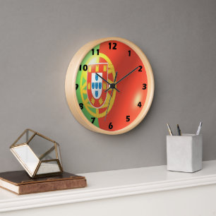 Horloge Drapeau portugais