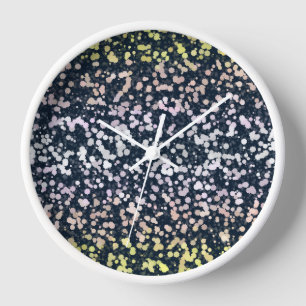 Horloge Drapeau Quirky Cute Retro Boho Flora Pangender Pri