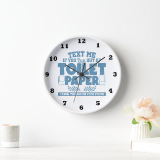 Horloge Drôle téléphone téléphone papier papier papier art