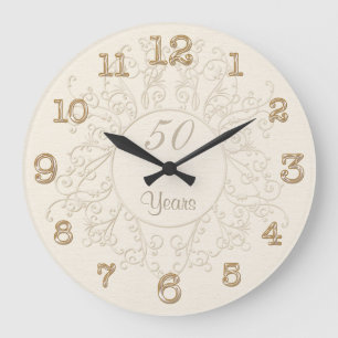 Horloge du 50e anniversaire ou toute année anniver