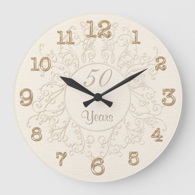 Horloge du 50e anniversaire ou toute année anniver (Recto)