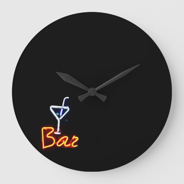 Horloge du bar de l'heure du cocktail (Recto)