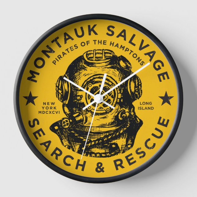 Horloge du casque de plongée Montauk Salvage Co. (Recto)