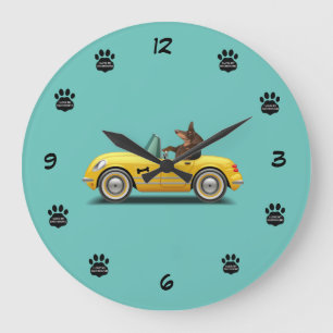 Horloge Du Conducteur De Voiture Dachshund Sports