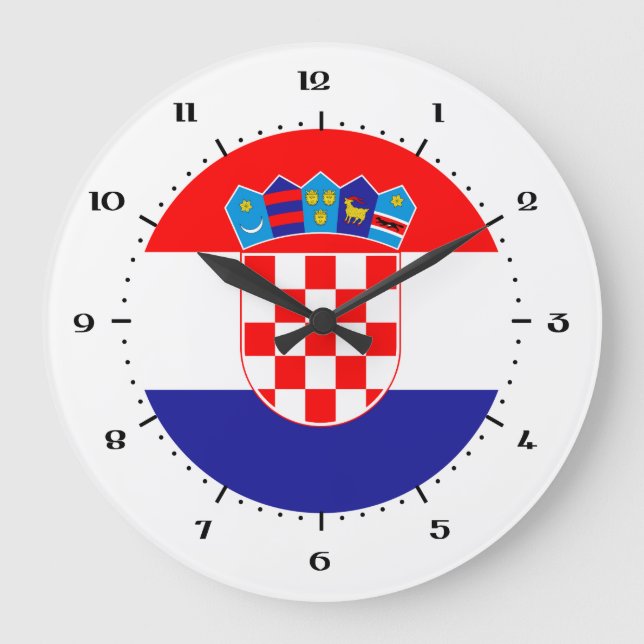 Horloge du drapeau croate (Recto)