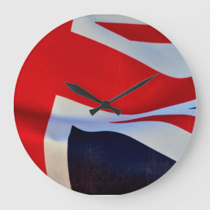 Horloge du drapeau Union Jack au Royaume-Uni