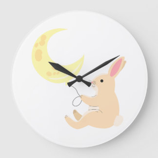Horloge du lapin et de la lune