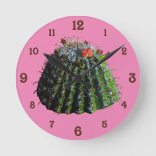 Horloge du mur acrylique du cactus