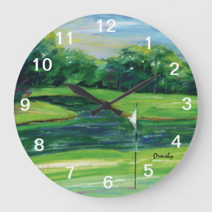 horloge du mur de golf