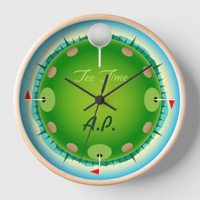 Horloge du mur de golf Time (Recto)