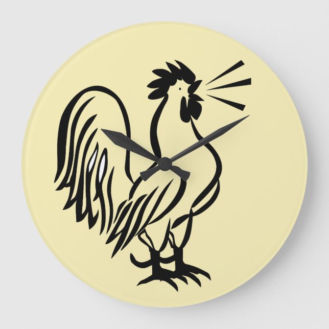 HORLOGE DU MUR DE LA CUISINE DU ROOSTER (Recto)