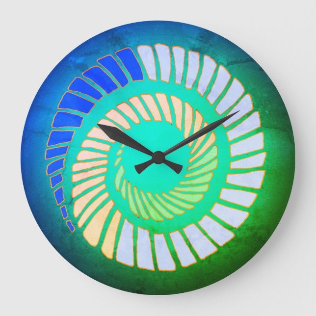 Horloge du mur de la spirale terrestre (Recto)