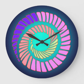 Horloge du mur de la spirale terrestre