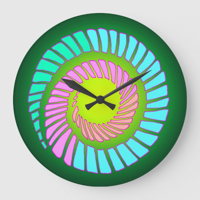 Horloge du mur de la spirale terrestre (Recto)