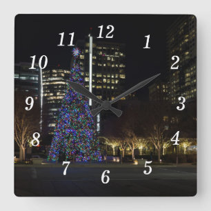 Horloge du mur de Noël du centre-ville de Dallas
