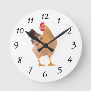 HORLOGE DU MUR DE ROOSTER EN POULET