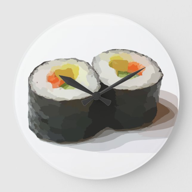 HORLOGE DU MUR DE SUSHI (Recto)