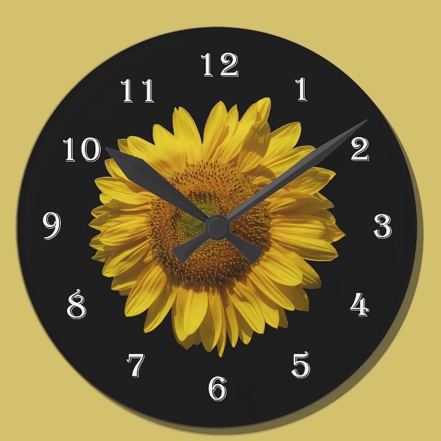 Horloge du mur de tournesol de fleurs - Mammoth To (Créateur téléchargé)