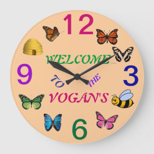 HORLOGE DU MUR DU JARDIN PERSONNALISÉ