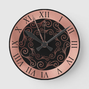 HORLOGE DU MUR ROMAIN ROSE LUXE