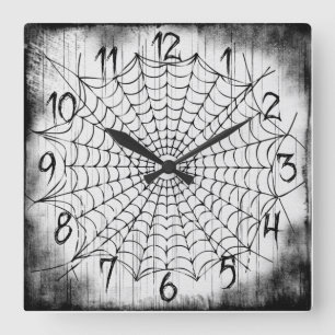 Horloge du mur Web Spider