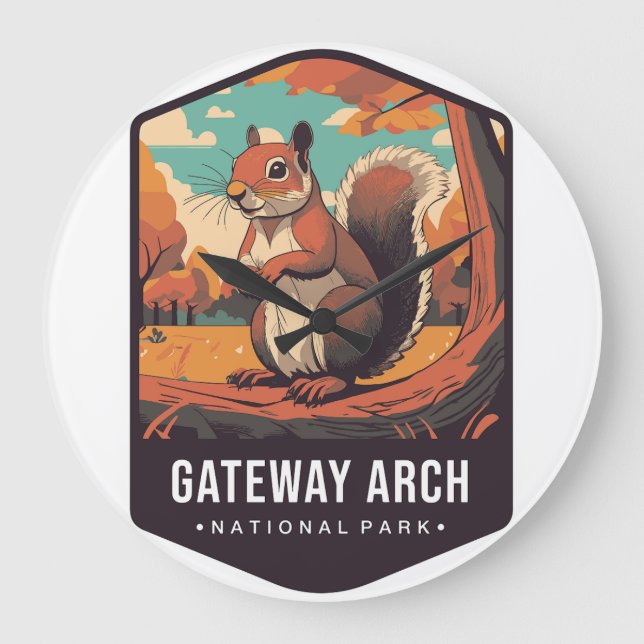 Horloge du parc national de Gateway Arch 2025 (Recto)