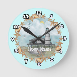 Horloge du phare Louisiana Shells