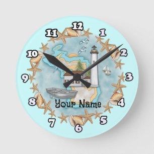 Horloge du phare Michigan Shells