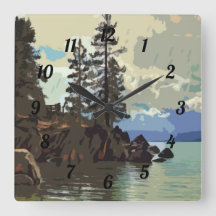 Horloge du port de sable du lac Tahoe