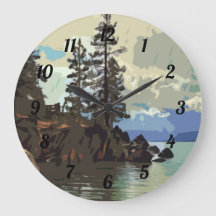 Horloge du port de sable du lac Tahoe