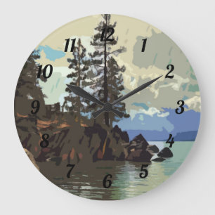 Horloge du port de sable du lac Tahoe